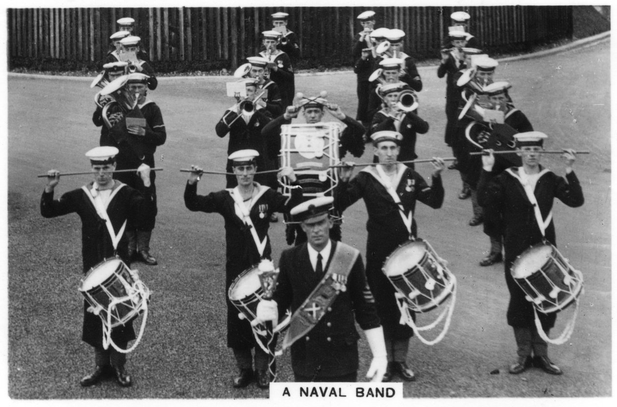 A Naval Band of HMS Vernon Shore Establishment at Portsmouth by Unbekannt