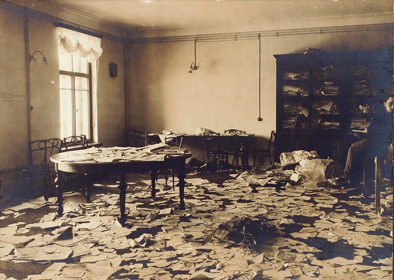 A Room After a Search, Russia, Early 20th Century by Unbekannt