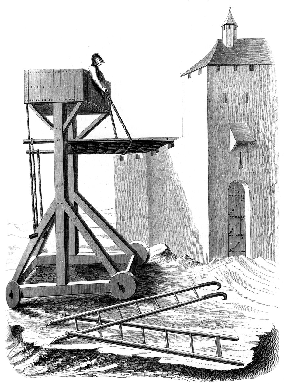 A siege assault platform, 15th century by Unbekannt