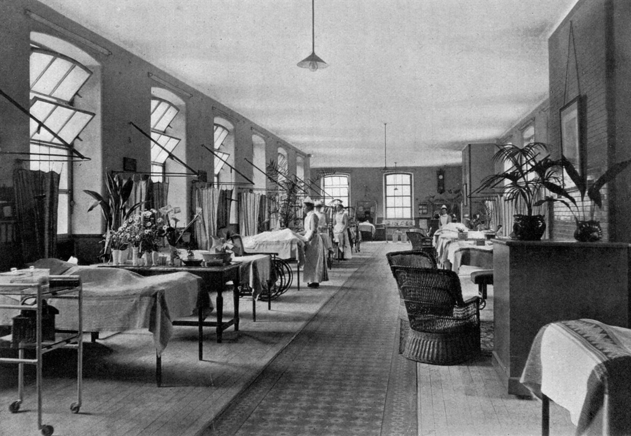 A Ward in Guys Hospital, Southwark, London, 1904 by Unbekannt