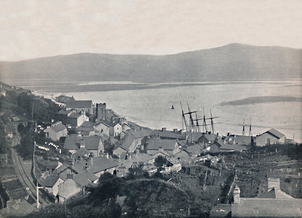 Aberdovey - View of the Town and the Bay, 1895 by Unbekannt