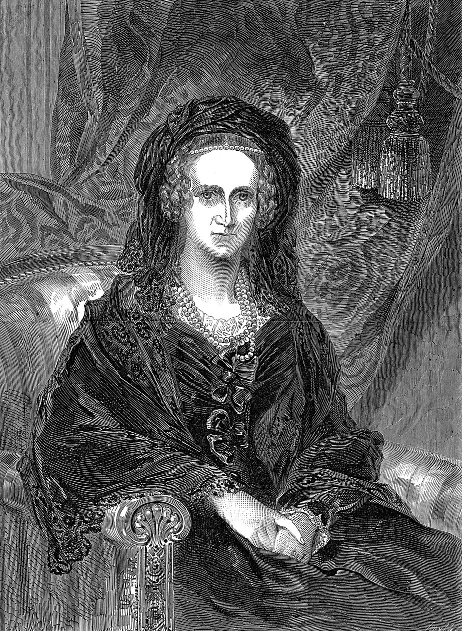 Adelaide of Saxe-Coburg Meiningen 1792-1849, German-born Queen-consort of William IV, 1849 by Unbekannt