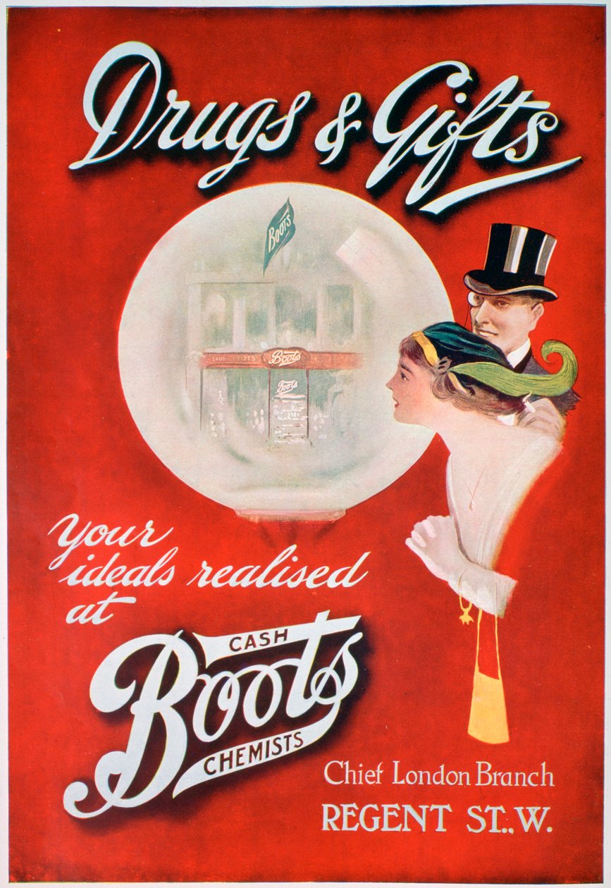 Advert for Boots the Chemists, 1913 by Unbekannt