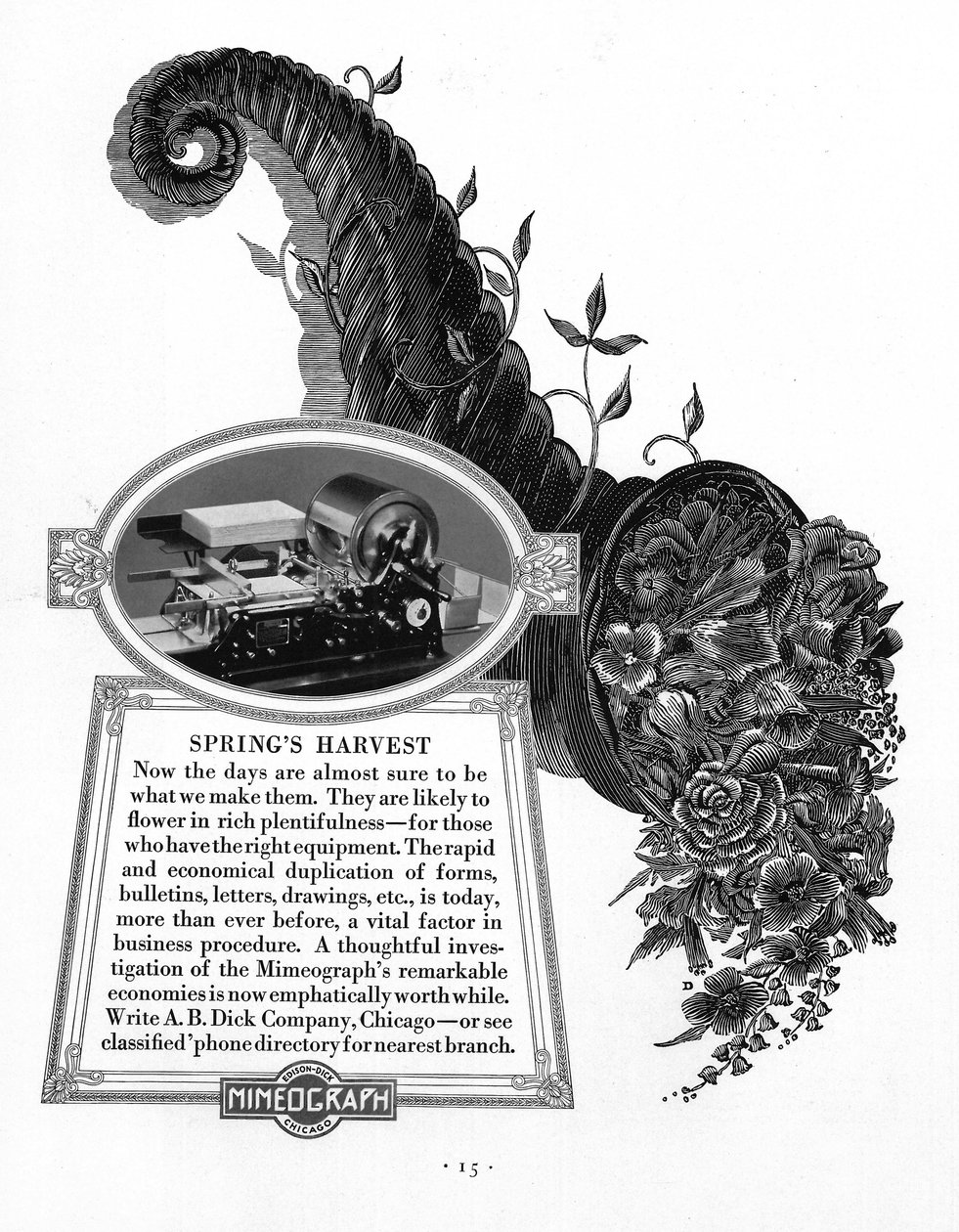 Advertisement for the Edison Mimeograph, 1900s-1910s by Unbekannt