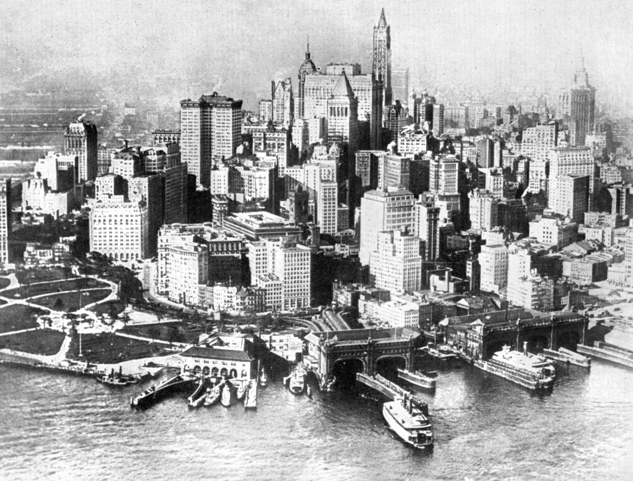 Aerial view of Lower New York, USA by Unbekannt