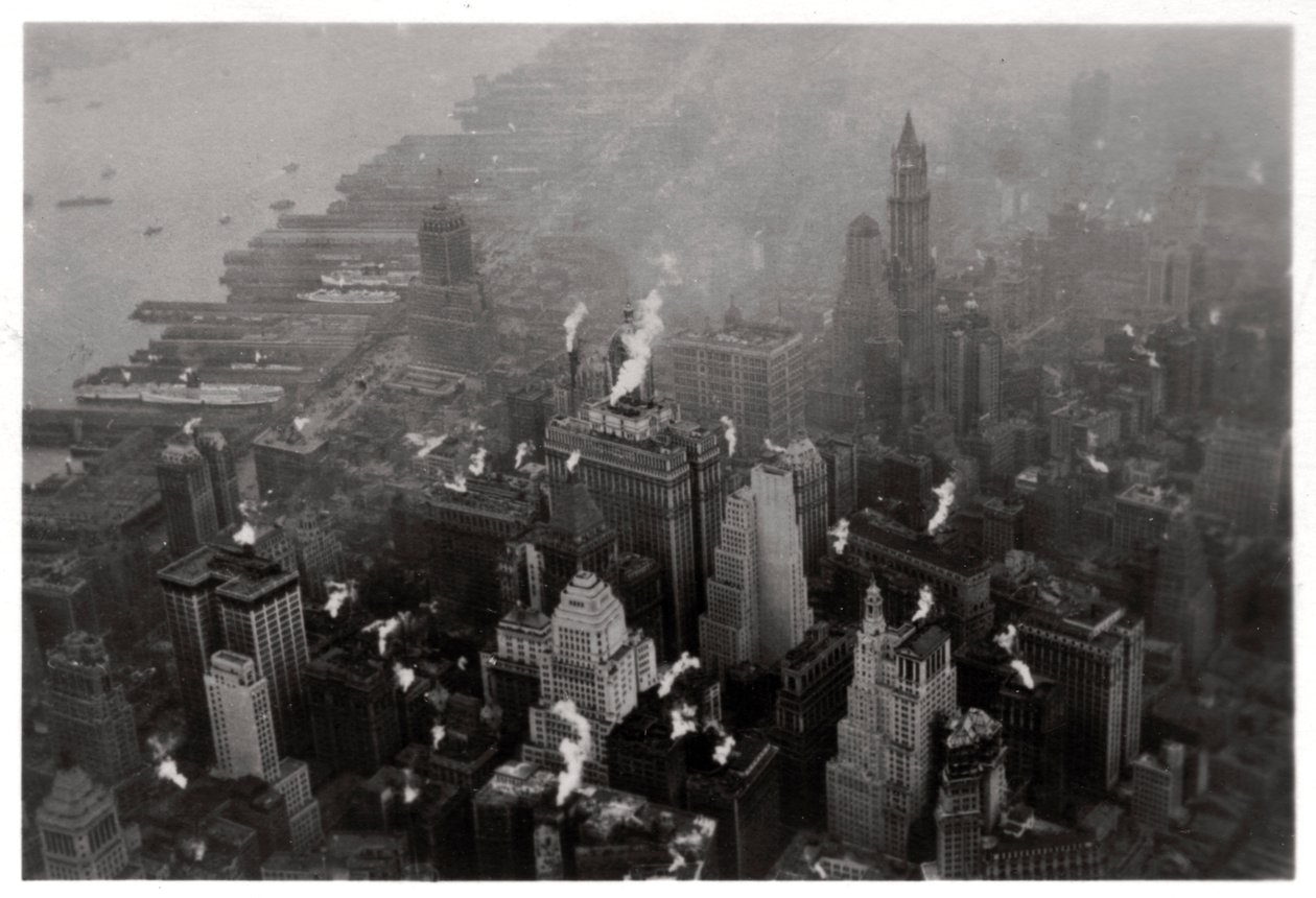 Aerial View of Manhattan, New York City, USA, from a Zeppelin by Unbekannt
