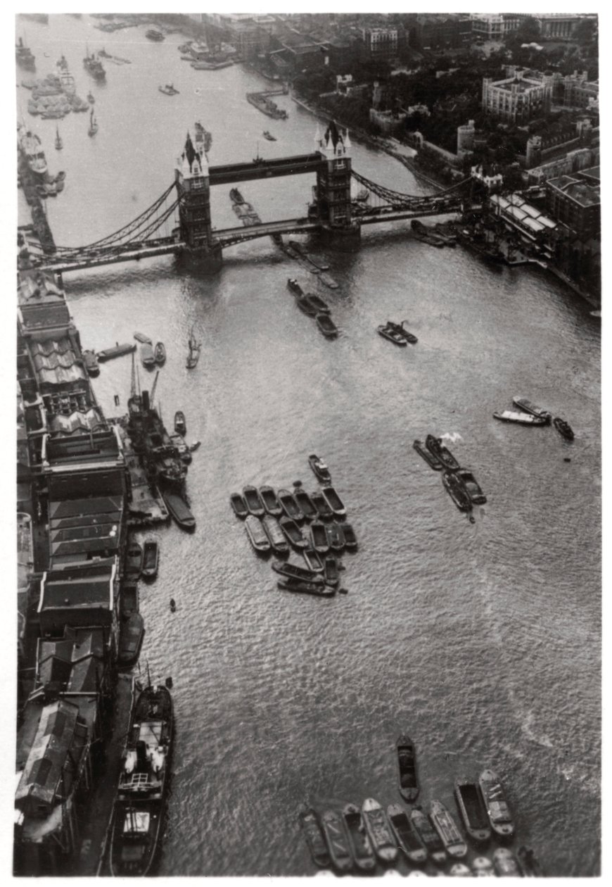 Aerial View of Tower Bridge, London, from a Zeppelin by Unbekannt