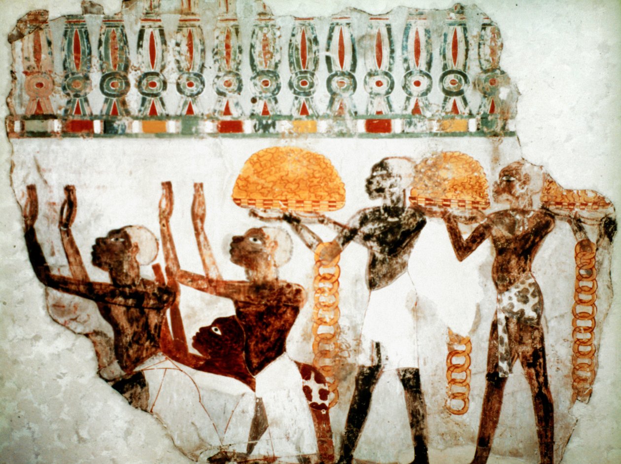 Africans Bearing Gold by Unbekannt