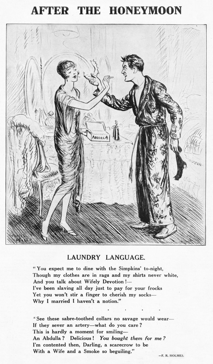 After the Honeymoon - Laundry Luggage, 1927 by Unbekannt