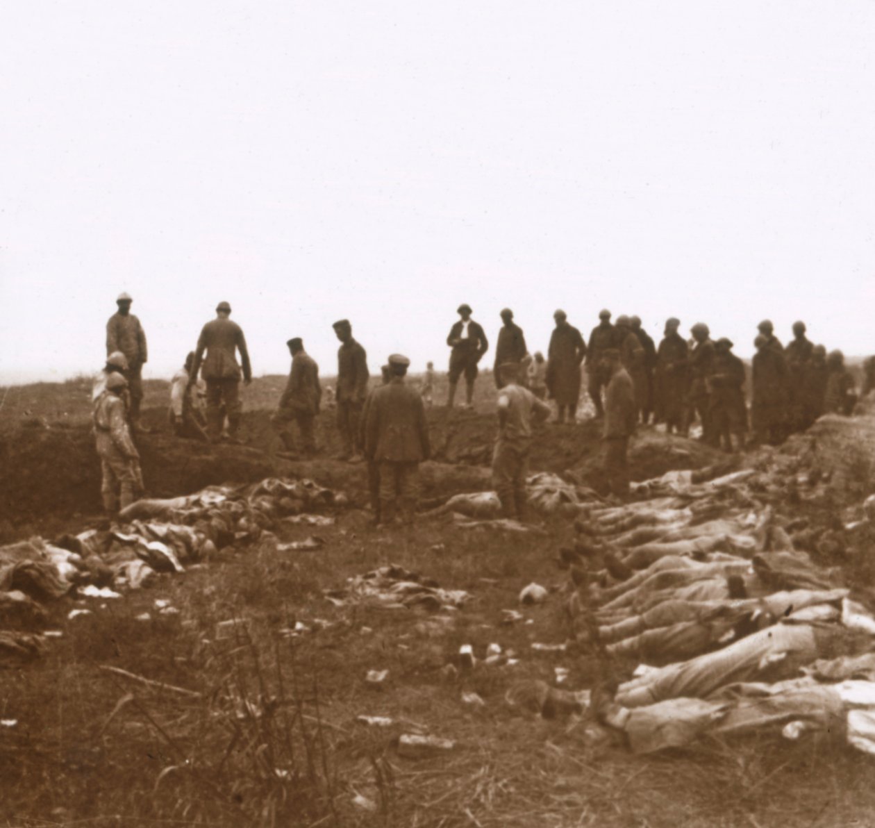 After the Attack, Dompierre, Northern France, c1914-c1918 by Unbekannt