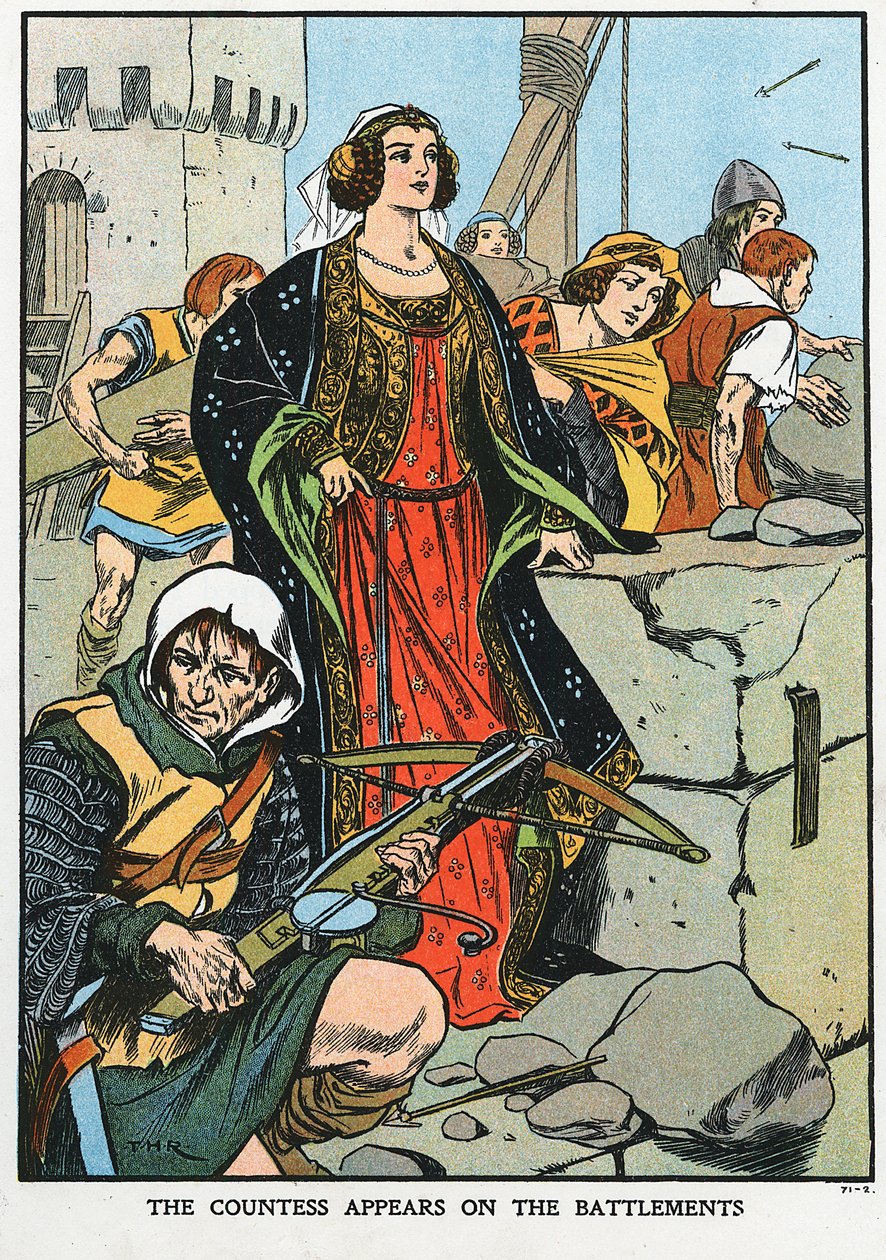 Agnes, Countess of Dunbar 1312-1369, known as Black Agnes, 1338 early 20th century by Unbekannt