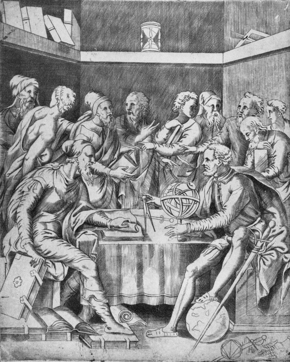 Agrippa Instructing His Pupils Mathematically by Unbekannt