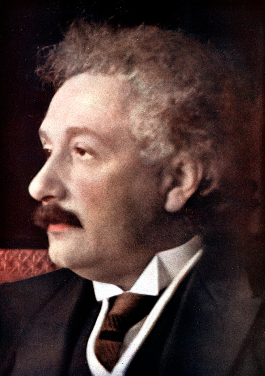 Albert Einstein, German-Swiss-American mathematician and physicist by Unbekannt