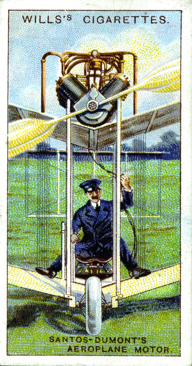 Alberto Santos-Dumont, Brazilian Aeronaut, First Recorded Flight in Europe, 1906 by Unbekannt