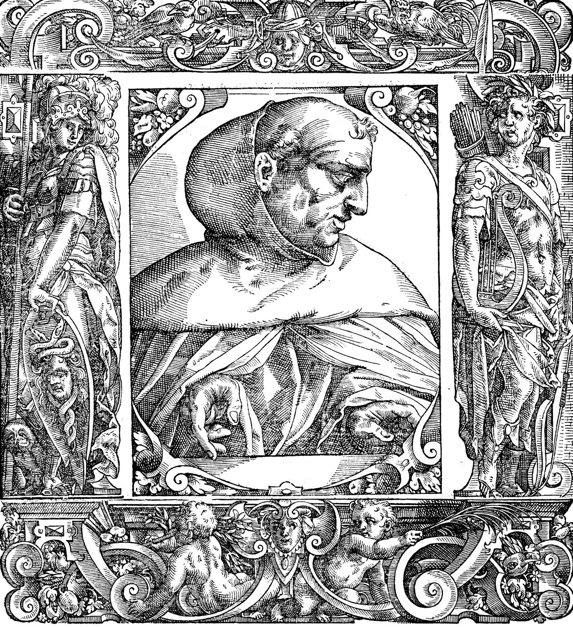 Albertus Magnus c1200-1280 German-born Dominican Friar by Unbekannt