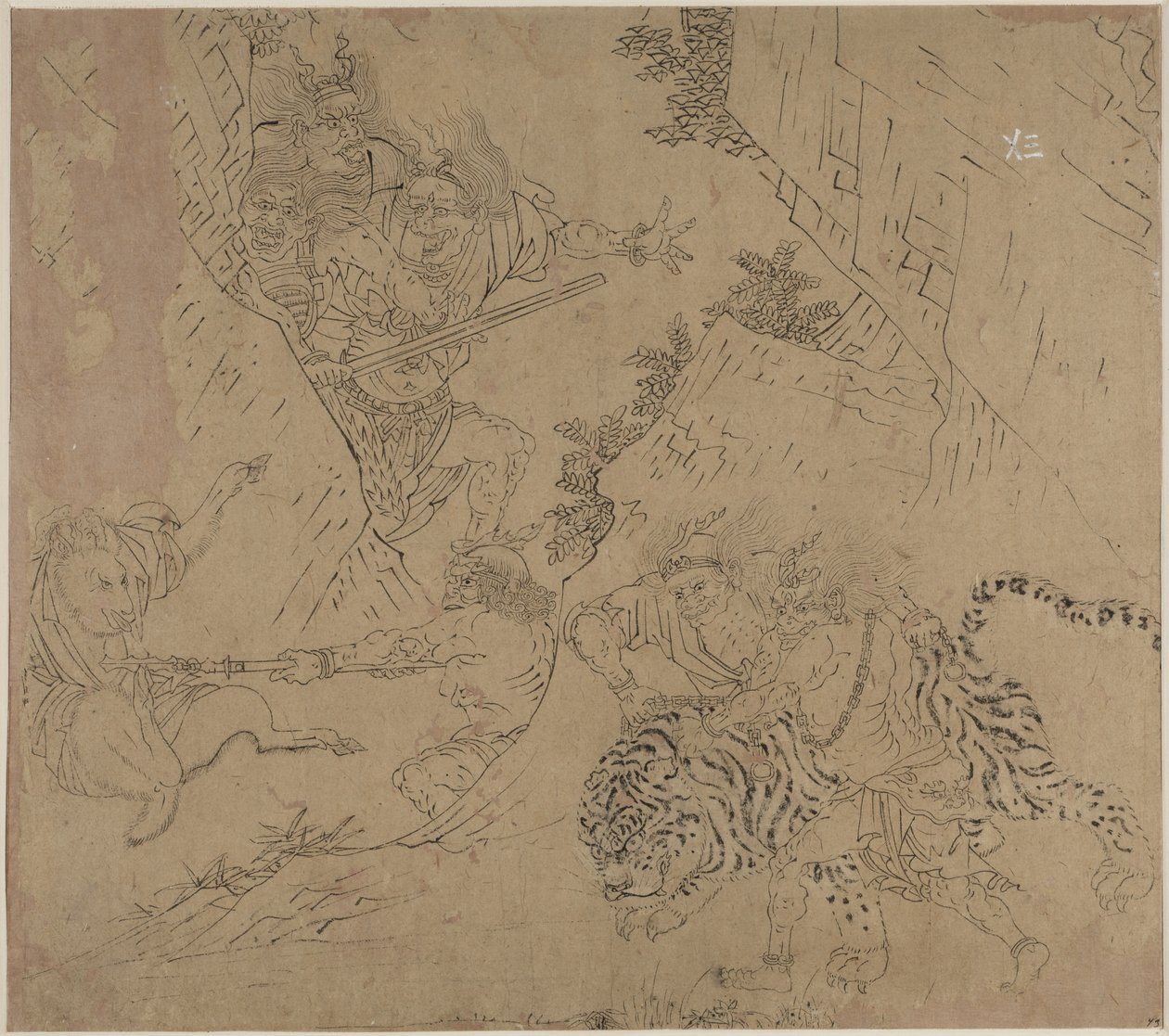 Album of Daoist and Buddhist Themes: Search the Mountain: Leaf 43, 1200s by Unbekannt
