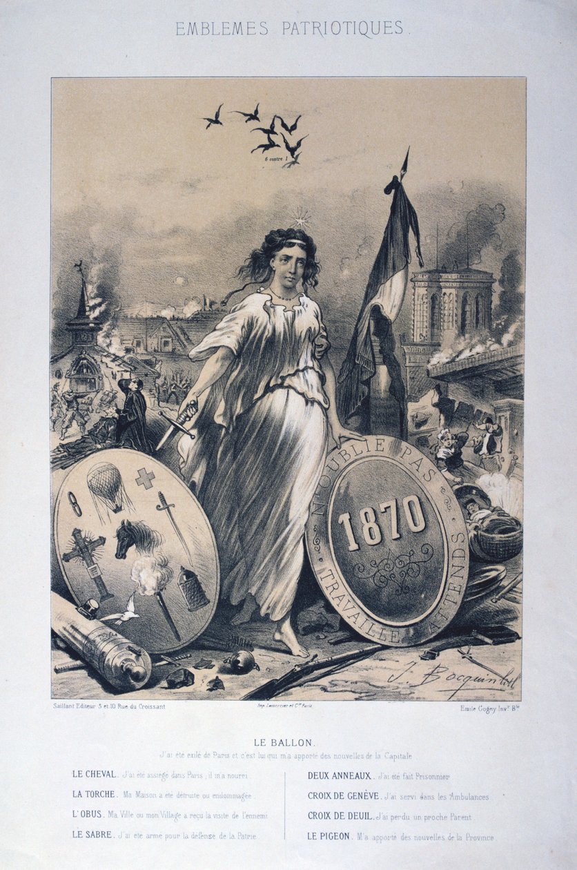 Allegory of French Patriotic Emblems by Unbekannt