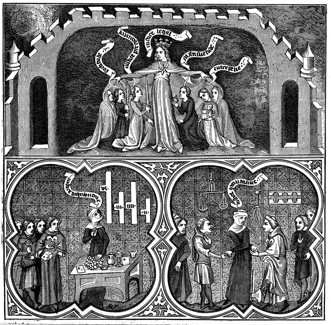 Allegory of Justice, from Aristotle