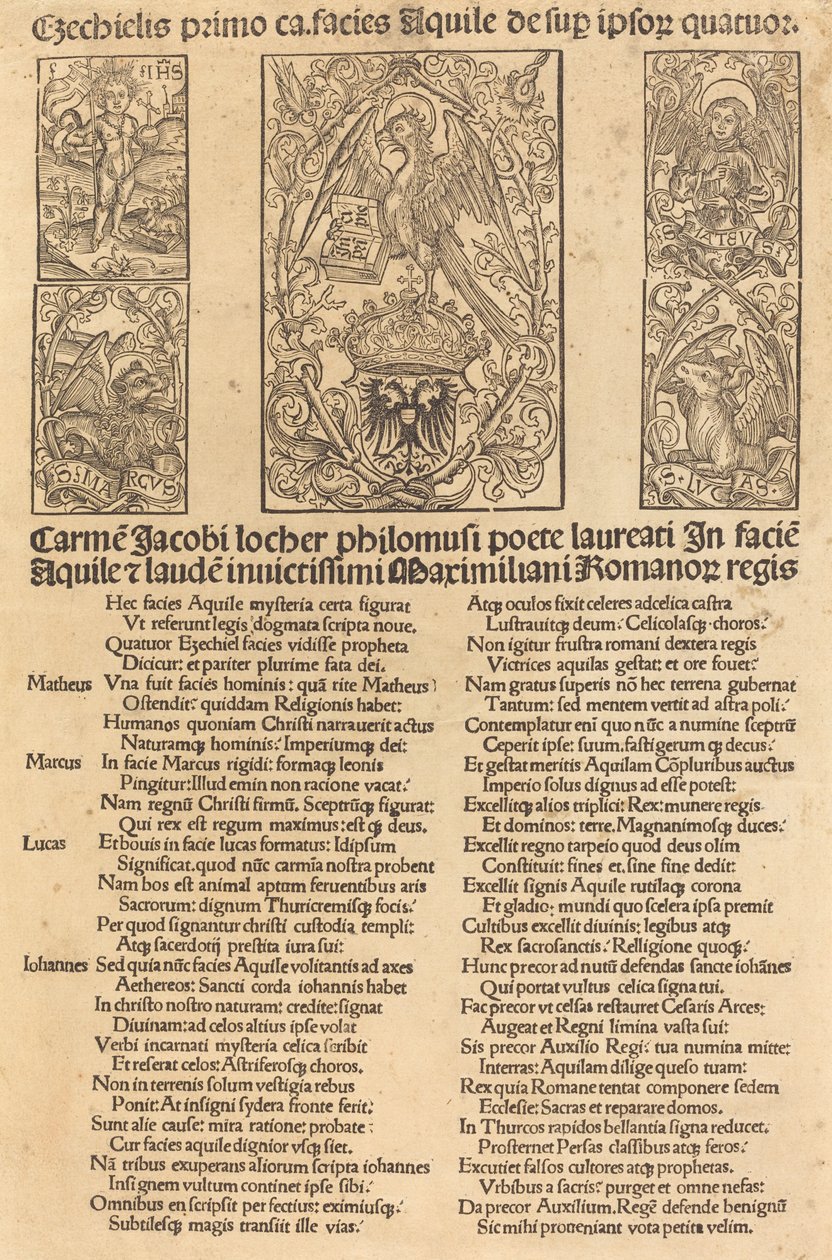 Allegory of the Eagle and Emperor Maximilian I, 1497 by Unbekannt