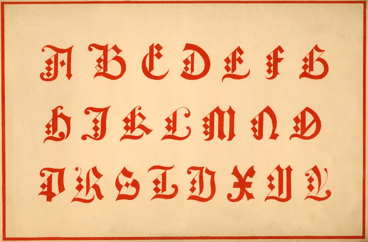 Alphabet, Letters A-Z, Upper Case by Unbekannt