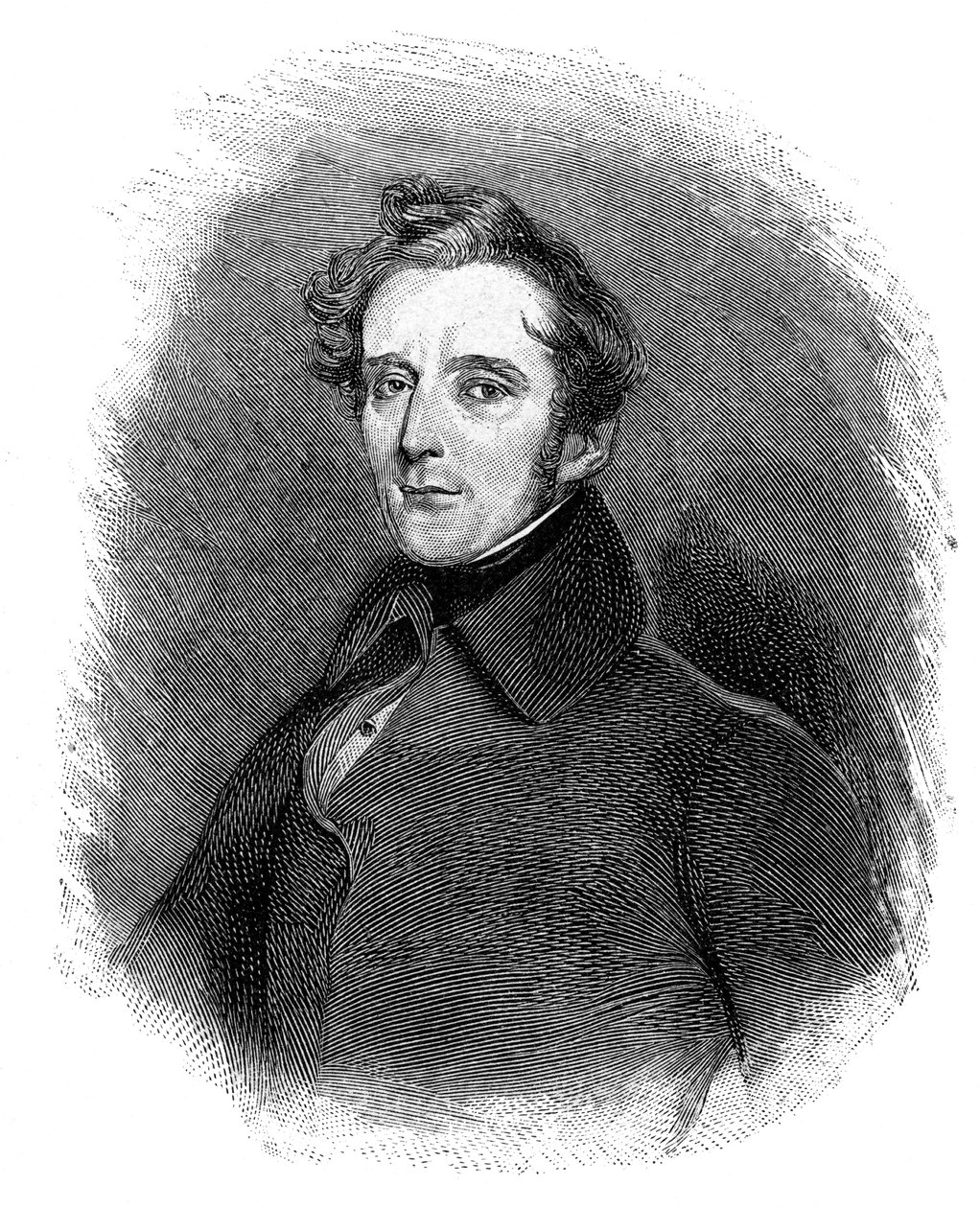 Alphonse de Lamartine 1790-1869, French writer, poet and politician by Unbekannt
