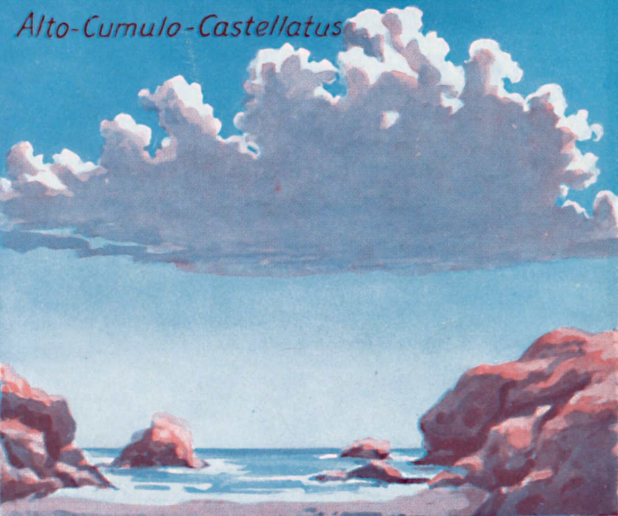 Alto-Cumulo-Castellatus - A Dozen of the Principal Cloud Forms In The Sky by Unbekannt