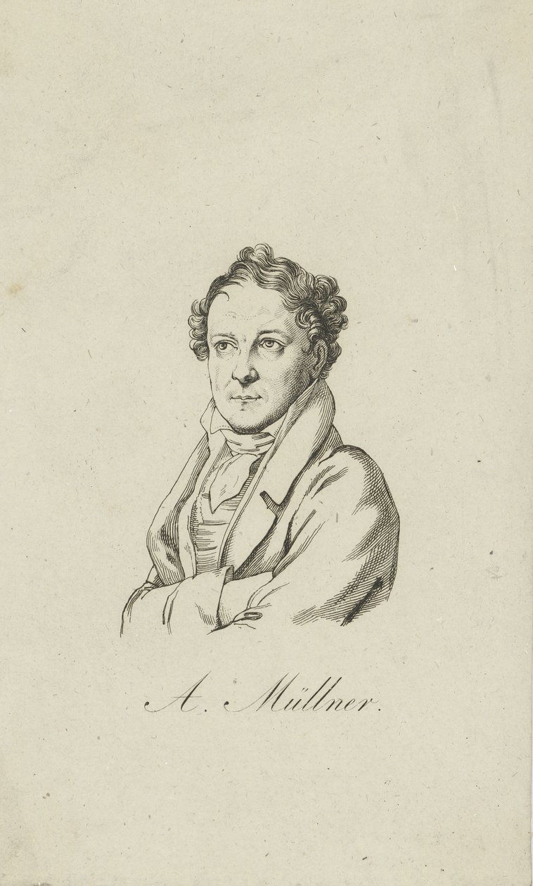 Amandus Gottfried Adolf Müllner 1774-1829 by Unbekannt