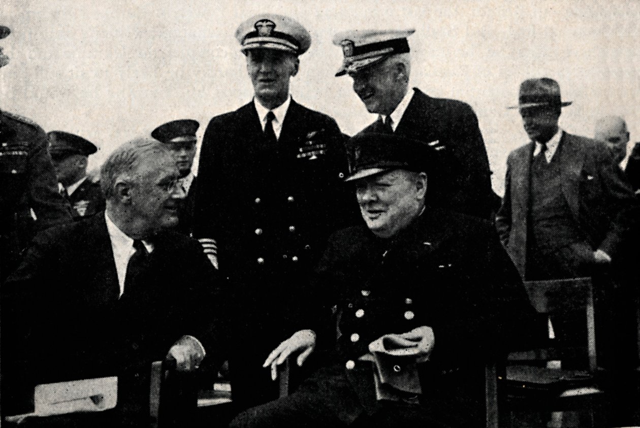 American President and British Premier, 14 August 1941, 1945 by Unbekannt