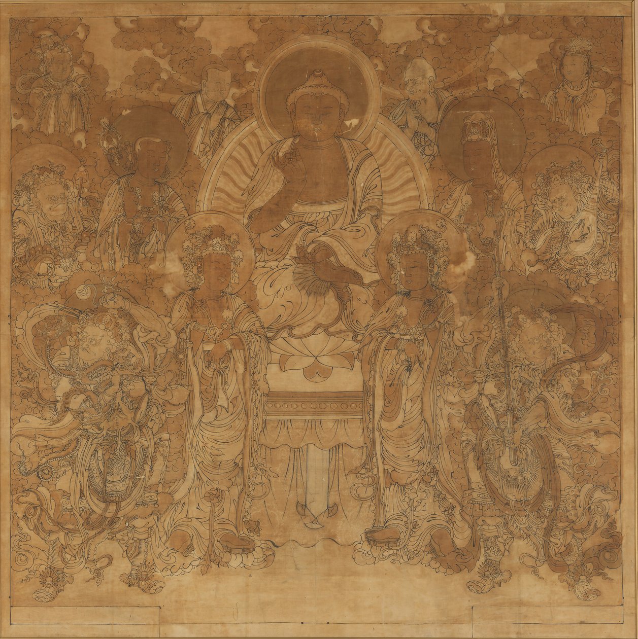 Amitabha Buddha’s assembly in the Western Paradise, late 18th-early 19th century by Unbekannt
