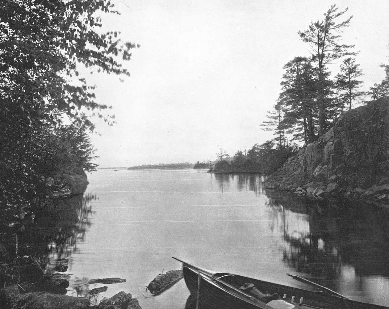 Among the Thousand Islands of the St Lawrence River, Canada, c1900 by Unbekannt