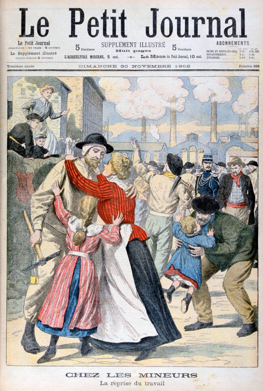 Among the Miners, the Resumption of Work, 1902 by Unbekannt