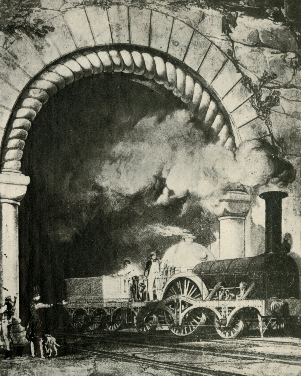 An Early Broad Gauge Train - Great Western Railway by Unbekannt