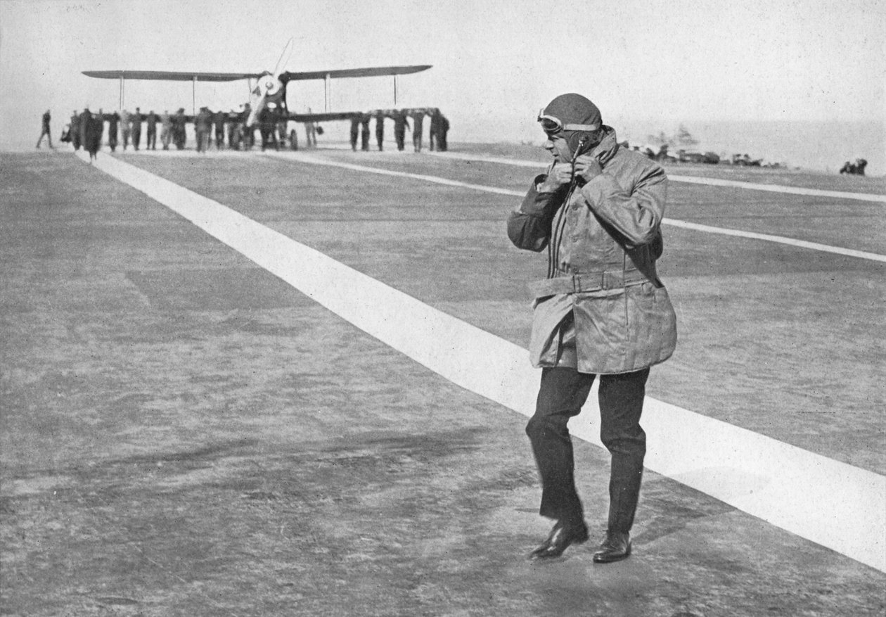 An Historic Occasion: King Edward removing his flying helmet, 1936 by Unbekannt