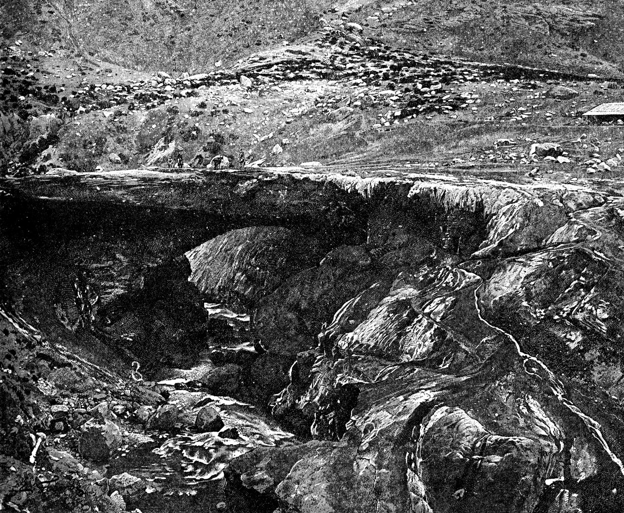 An Inca Bridge, Peru by Unbekannt