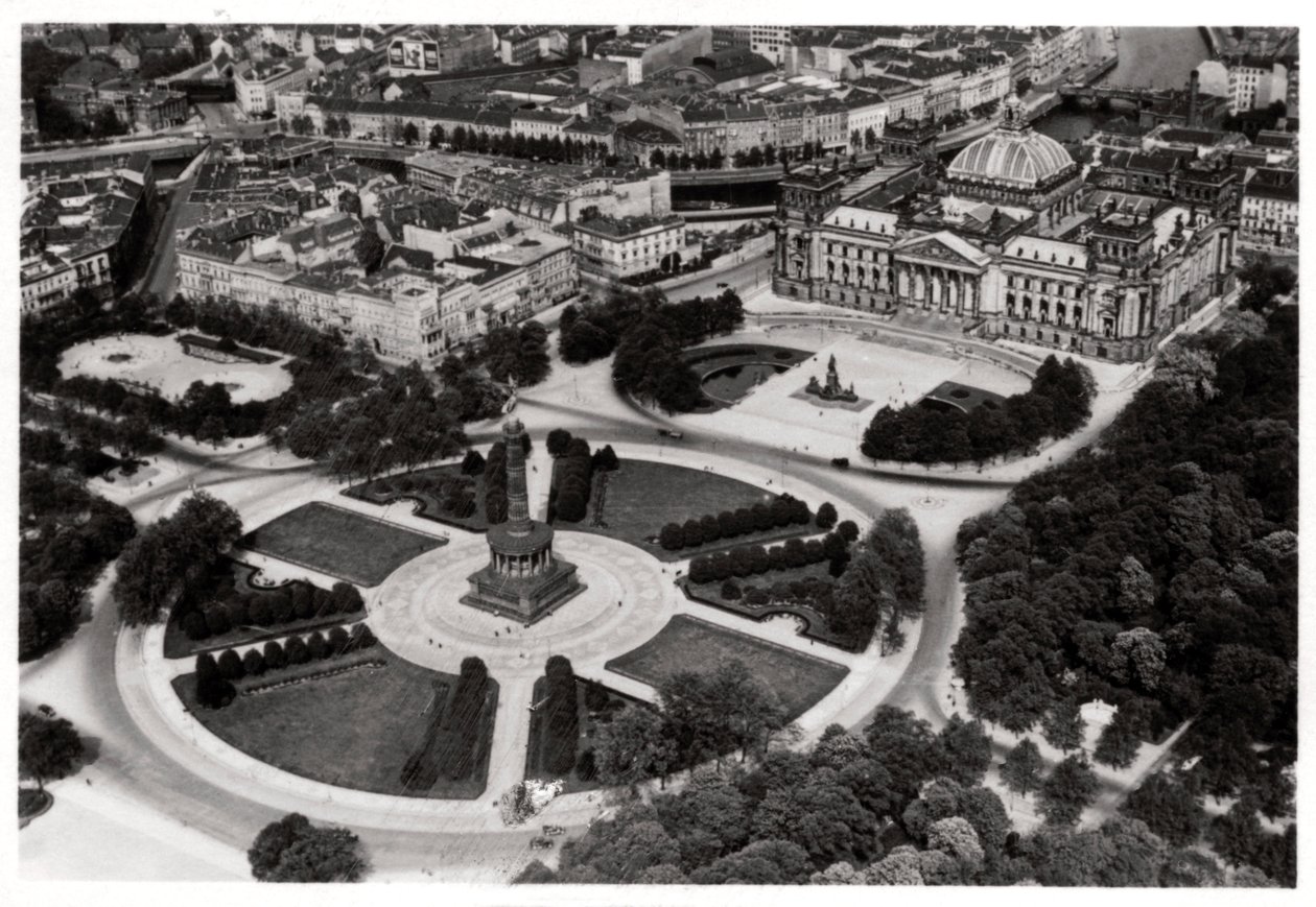 An Aerial View of the Konigsplatz, Munich, Germany, from a Zeppelin, c1931 1933 by Unbekannt