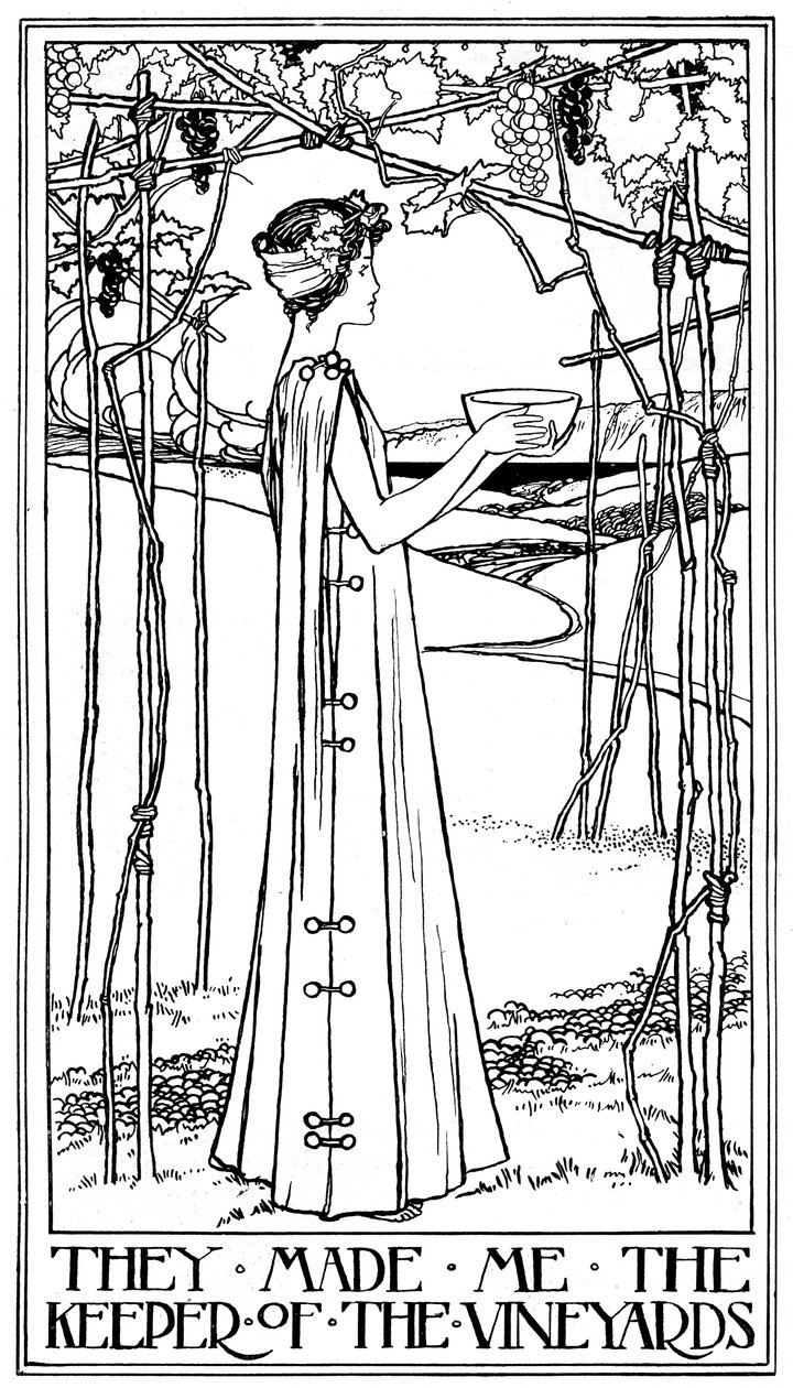 An illustration for The Song of Solomon, 1899 by Unbekannt