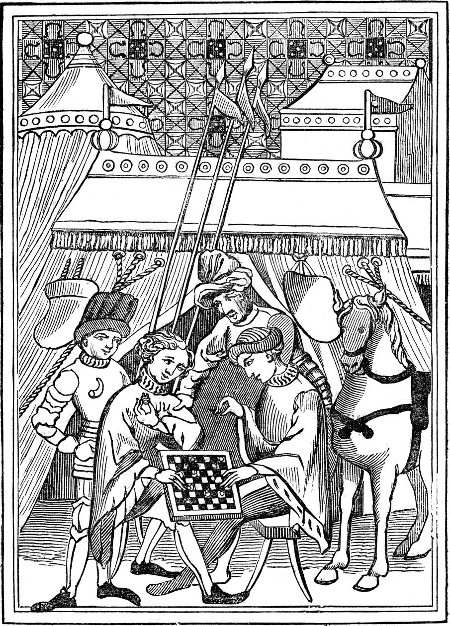 Ancient Chess Play by Unbekannt