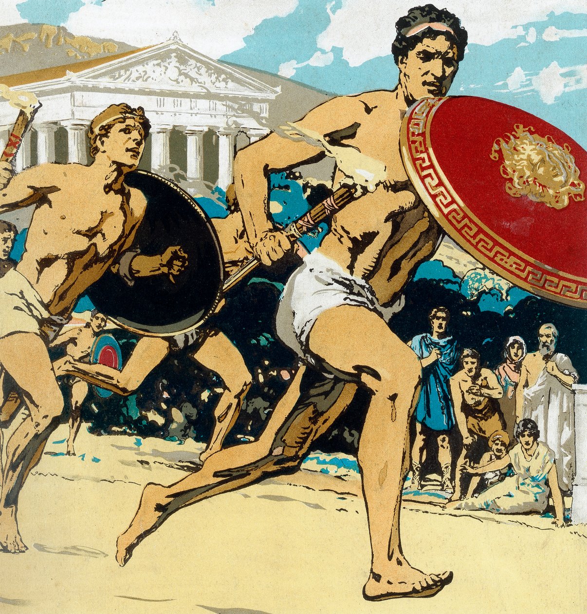 Ancient Olympic Games: the relay race, 1922 by Unbekannt