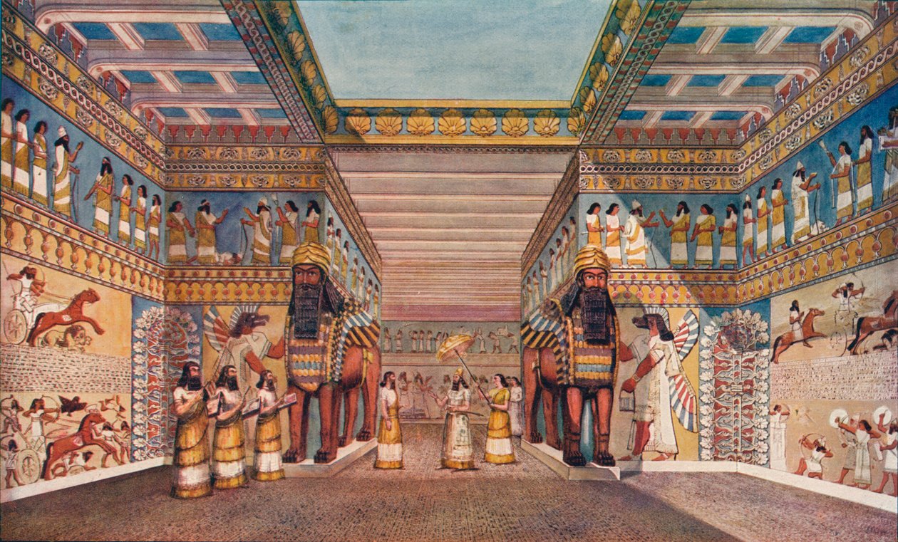 Ancient civilisation: within the palace of an Assyrian king, 1907 by Unbekannt