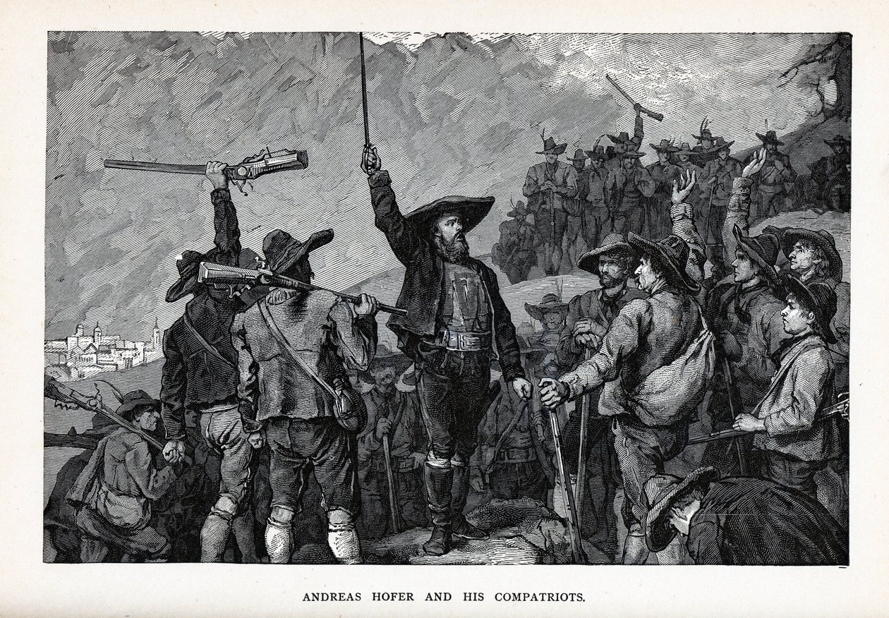Andreas Hofer and his Compatriots, 1882 by Unbekannt