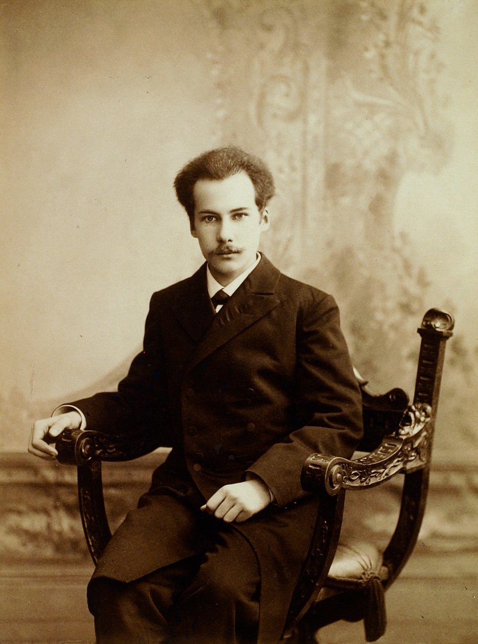 Andrei Bely, Russian Novelist and Poet by Unbekannt