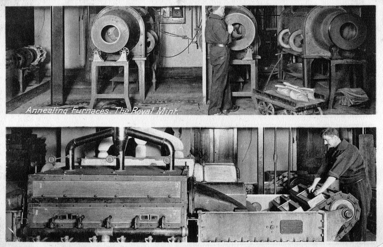 Annealing Furnaces, the Royal Mint, Tower Hill, London by Unbekannt