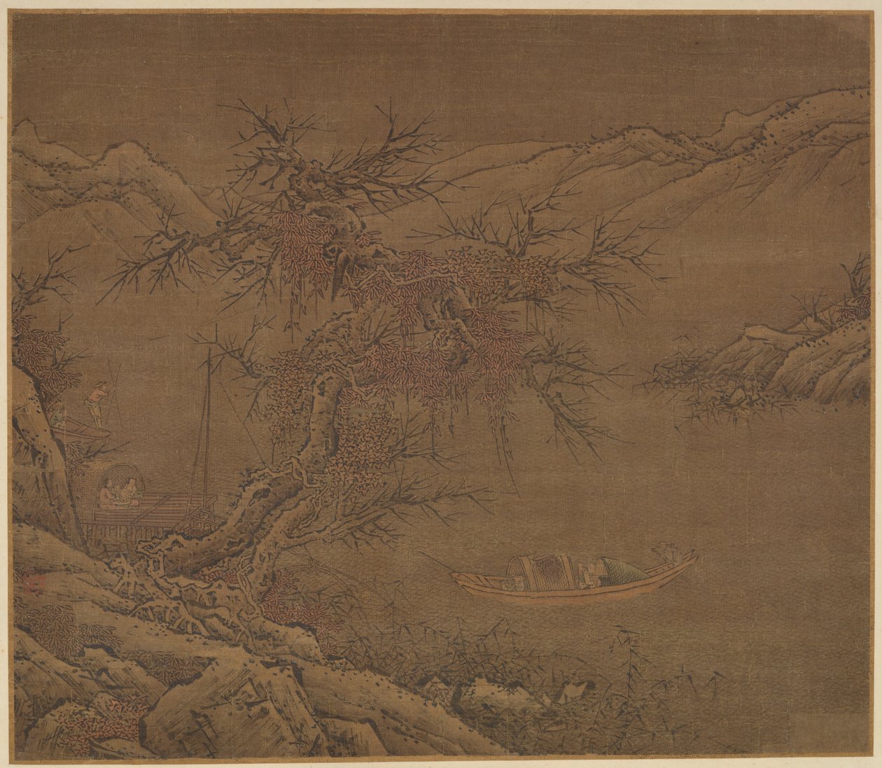 Approaching the Winter Shore, Ming Dynasty by Unbekannt
