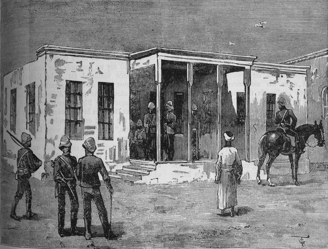 Arabis Prison in the Abbassieh Barracks by Unbekannt