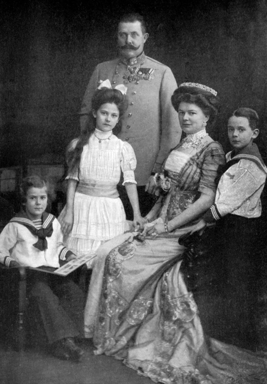 Archduke Franz Ferdinand of Austria and his family, c1910 c1920 by Unbekannt