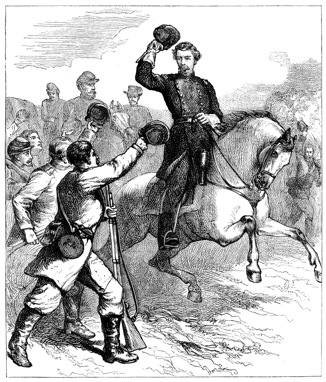 Arrival of General McClellan at Williamsburg, Virginia, 1862 by Unbekannt