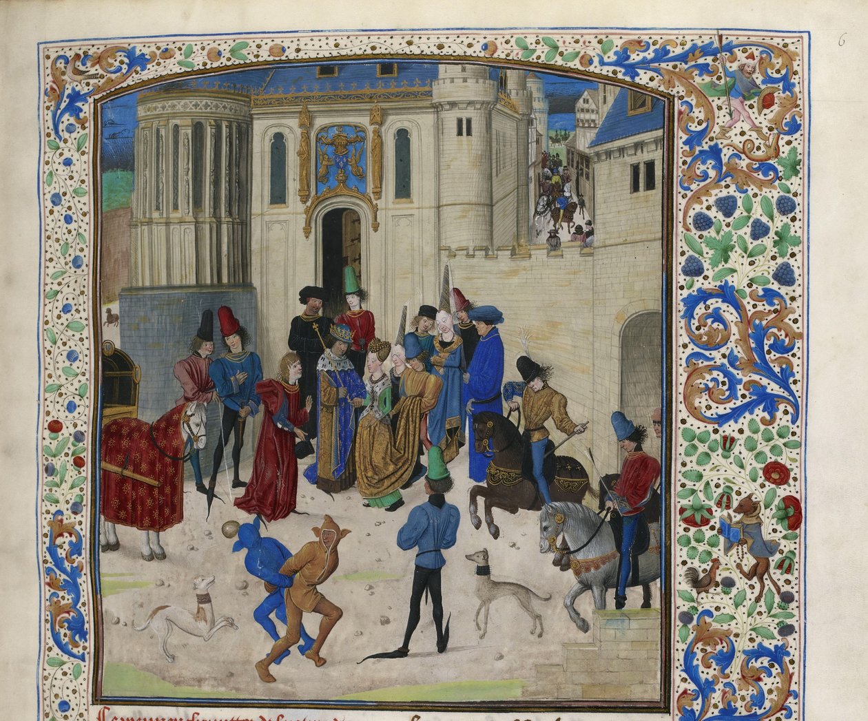 Arrival of Isabeau de Bavaria in Paris, ca 1470-1475 by Unbekannt