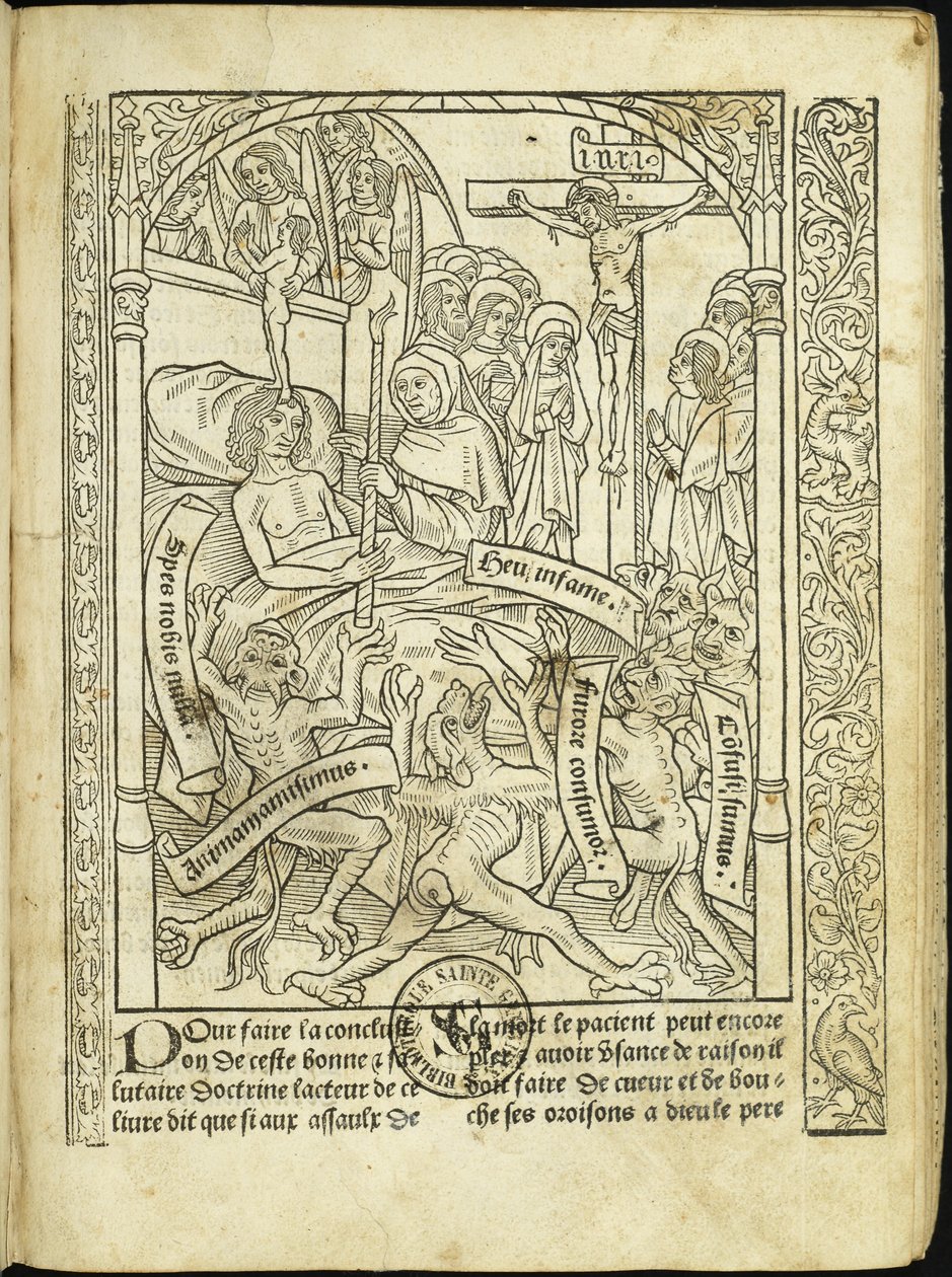 Ars moriendi The Art of Dying (1496) by Unbekannt