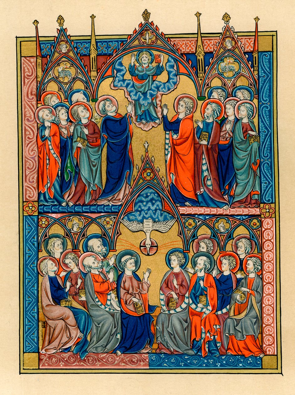 Ascension and Pentecost, 1290-1300 by Unbekannt