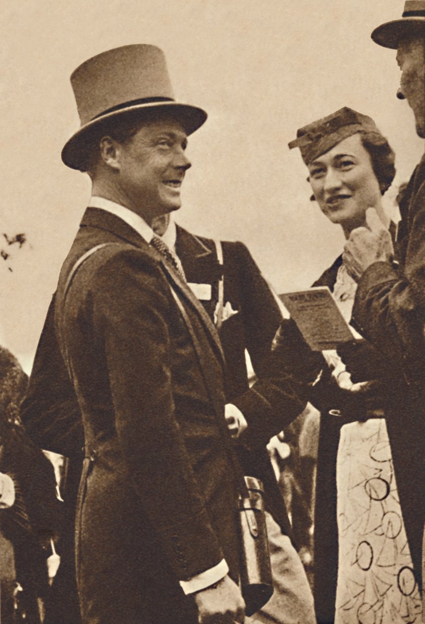 Ascot, June, 1935 - King Edward, then Prince of Wales, with Mrs. Simpson, 1937 by Unbekannt